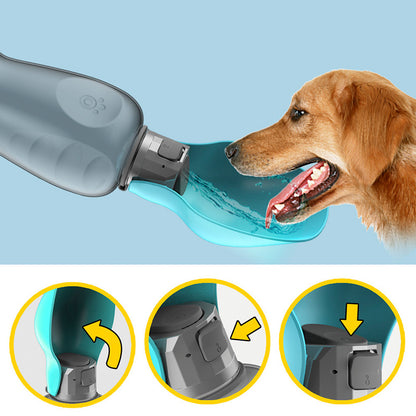 Stay Hydrated Anywhere: The 800ml Portable Dog Water Bottle for Your Furry Friend