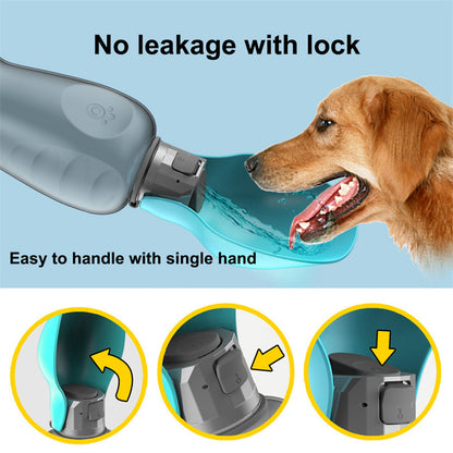 Stay Hydrated Anywhere: The 800ml Portable Dog Water Bottle for Your Furry Friend