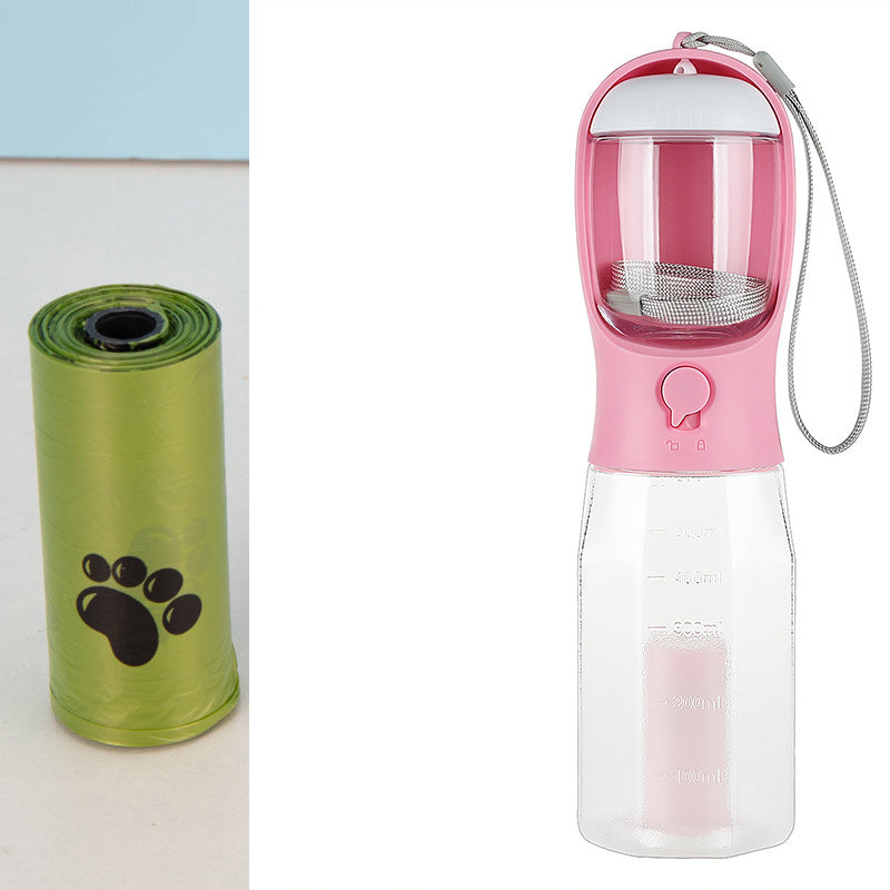 Introducing the 3-in-1 Portable Dog and Cat Water Bottle Feeder: The Ultimate Travel Companion for Your Pet