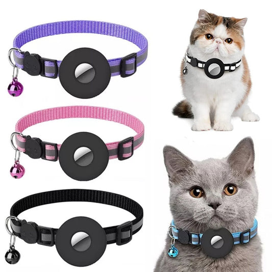 Reflective Waterproof Collar with Airtag Holder: Safety and Style for Your Pet